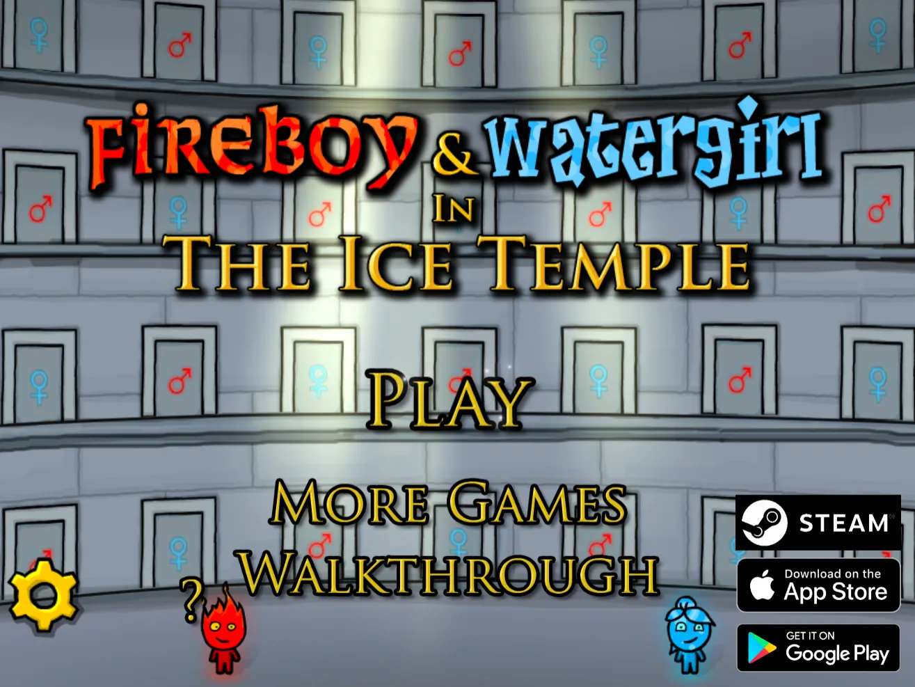 森林冰火人3冰雪神殿Ice Temple游戏截图